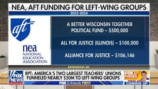 Top teachers' unions funneled nearly $50 million to left-wing groups since 2022, report shows