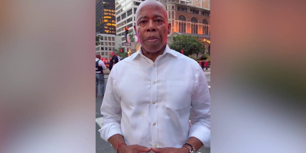NYC Mayor Eric Adams responds to the scene of midtown Manhattan deadly shooting