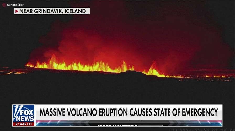 State of emergency declared in Iceland after massive volcanic eruption