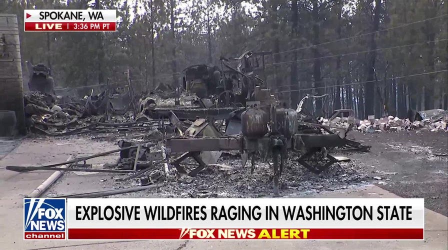 Washington wildfires force thousands to evacuate as blazes rage near Spokane