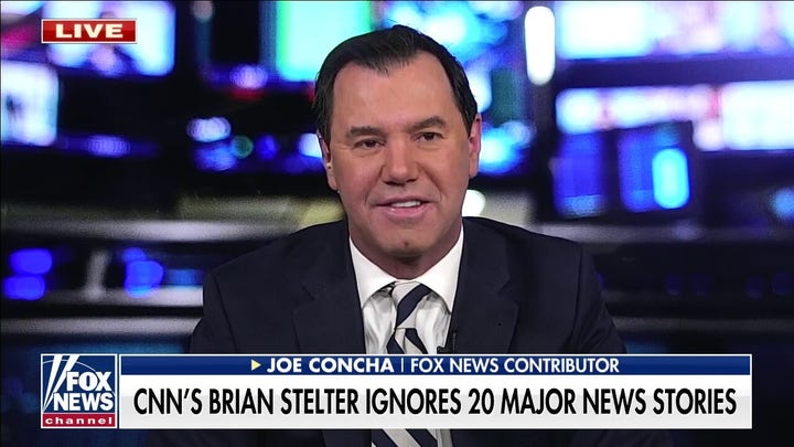 Joe Concha rips CNN's Brian Stelter for ignoring 20 major news stories: 'This is not a media show'