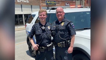 Retiring police capt. shares last patrol ride with son, a rookie officer