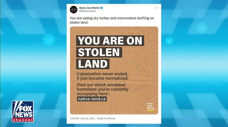 BLM condemns Americans for celebrating Thanksgiving on 'stolen land'