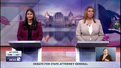 Letitia James stumped by debate question as rival quips: ‘She only admires herself’