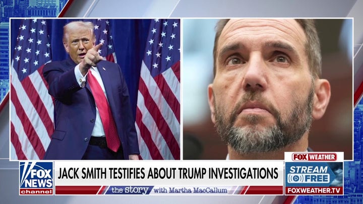 Jack Smith grilled on Trump investigations, refusing to comment on claim DOJ will prosecute him