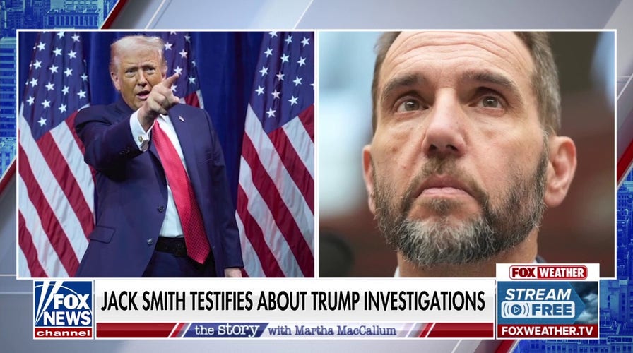 Jack Smith grilled connected Trump investigations, refusing to remark connected assertion DOJ volition prosecute him