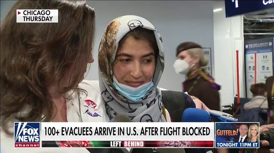 Over 100 Afghanistan evacuees arrive in the US after flight being blocked