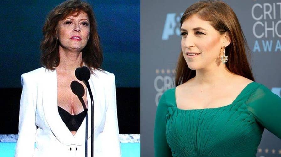 Mayim Bialik defends Susan Sarandon's cleavage
