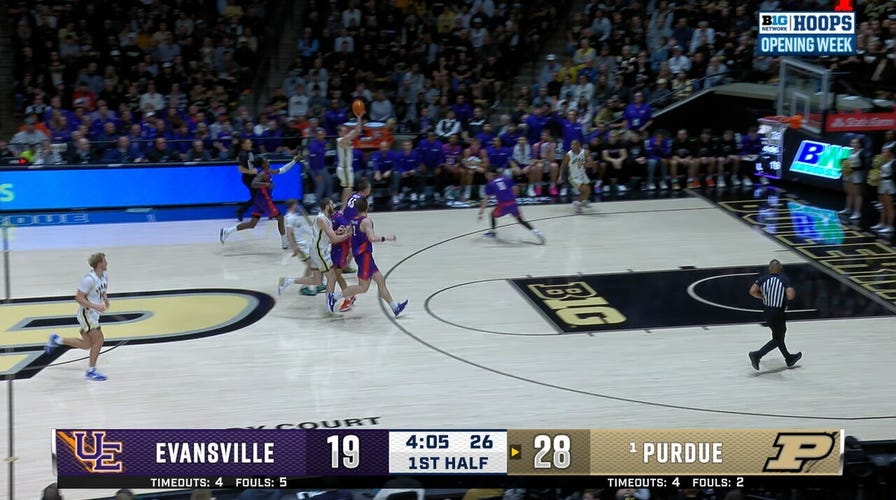 Fletcher Loyer hits his 200th 3-pointer, extending Purdue's lead over Evansville
