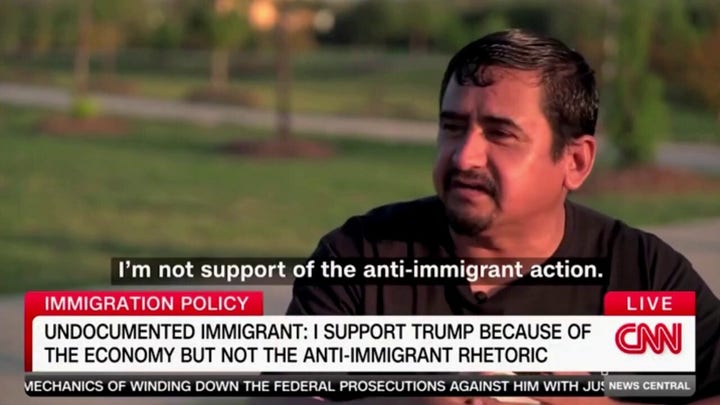 An undocumented immigrant tells CNN he supports Trump for the economy