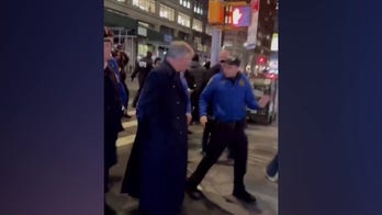WATCH: Alec Baldwin escorted by police after talking to protesters