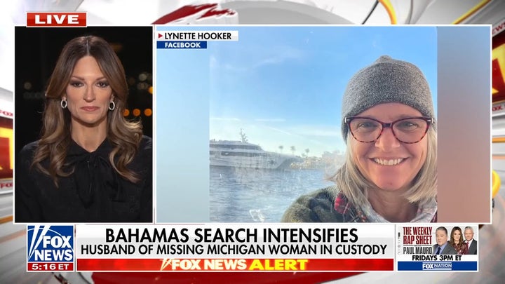 Husband arrested in Bahamas after wife Lynette Hooker vanishes from boat