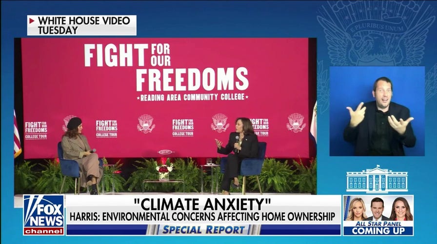 Kamala Harris cites 'climate anxiety' as factor in home buying