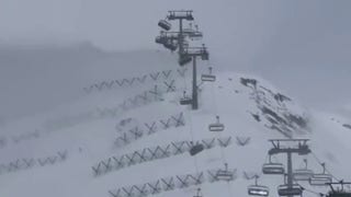 Strong winds swing chair lifts at ski resort in Italy - Fox News
