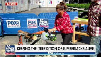 Skip Bedell brings lumberjacking to Fox Square 