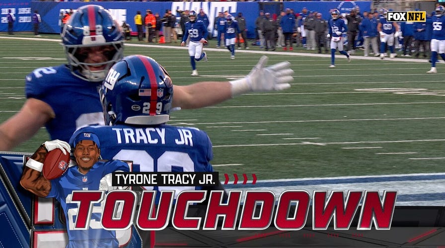Jaxson Dart finds Tyrone Tracy for 13-yard TD, extending Giants' lead over Cowboys | NFL Highlights
