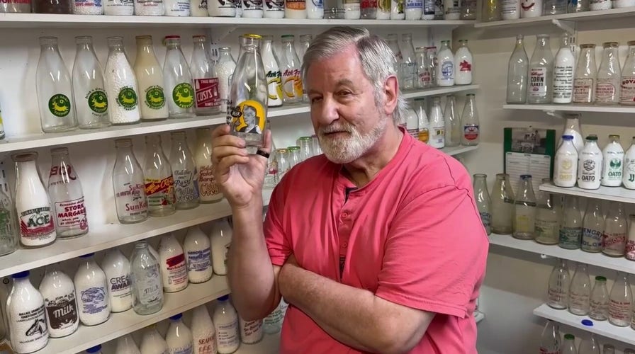 Man owns 26,000 milk bottles including some with British Royal Family connections