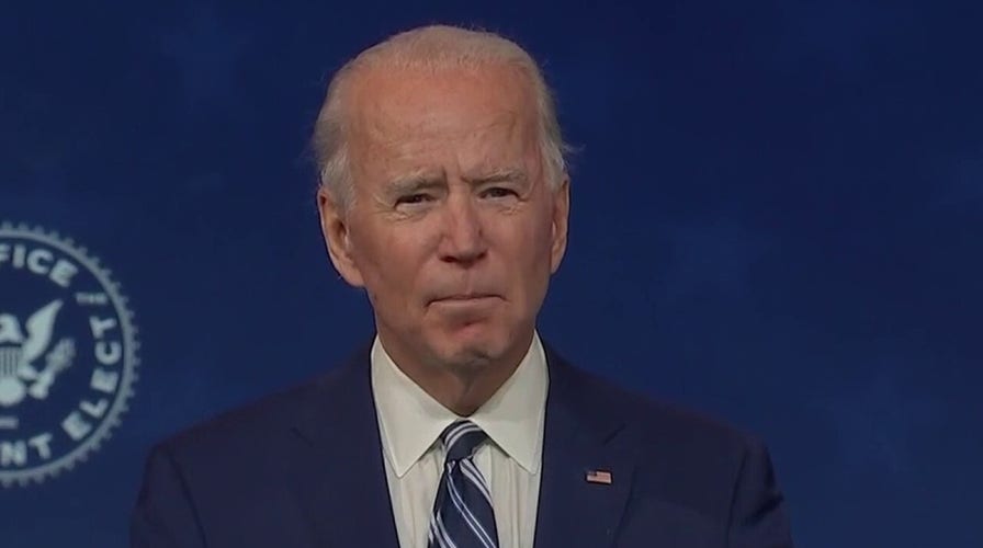 Biden struggles once again through his choreographed remarks