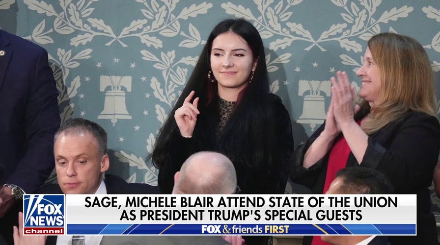 Sage Blair, family honored at Trump’s State of the Union