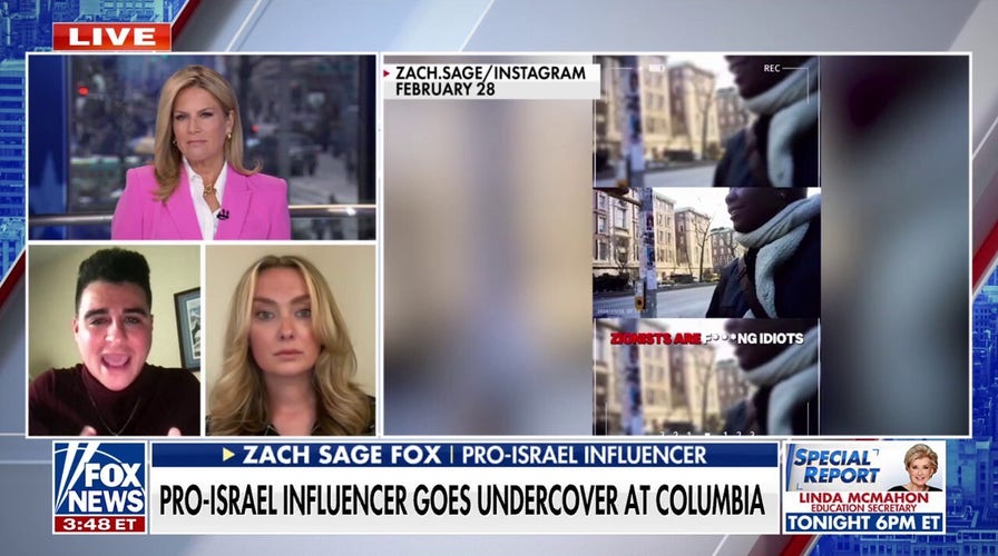 Pro-Israel influencer dishes on Columbia University students being antisemitic 'within seconds'