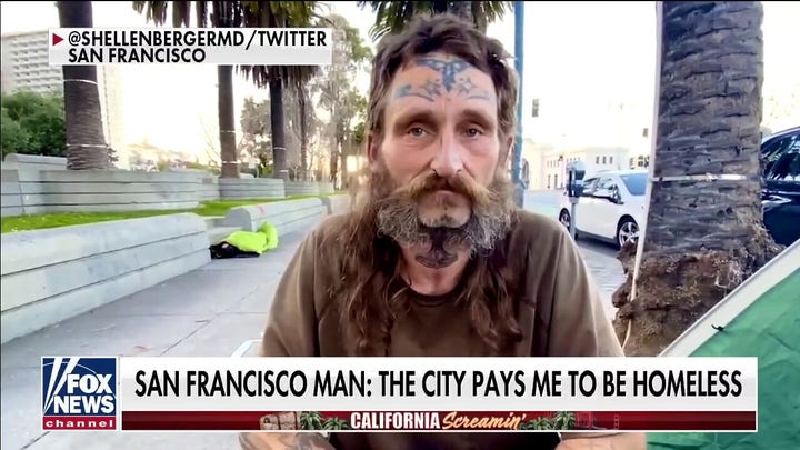 San Francisco homeless man says city practically pays him to remain homeless