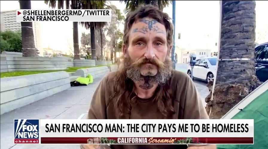 San Francisco homeless man says city practically pays him to remain homeless