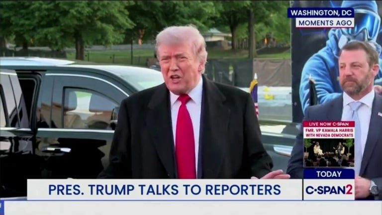 Trump snaps at reporter's question about projects amid war in Iran