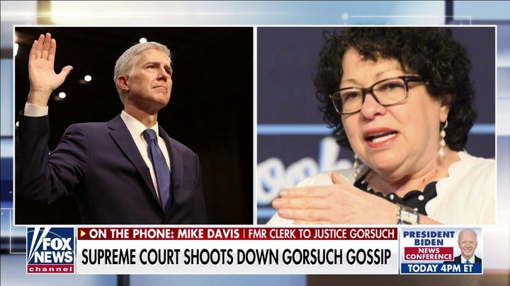 Former clerk to Gorsuch speaks out on false mask rift reports