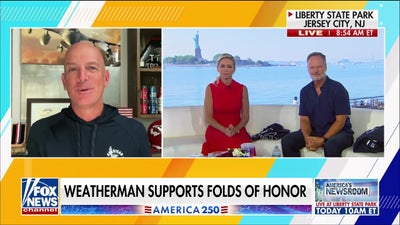 Weatherman's patriotic gear supports military members, first responders