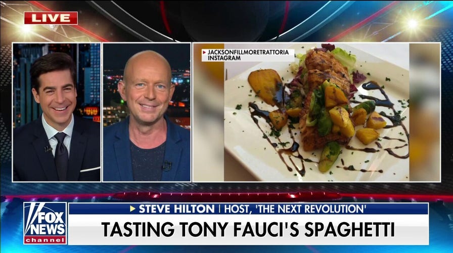 Steve Hilton dines at Fauci's restaurant