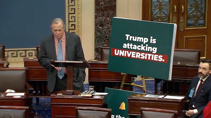 WATCH LIVE: Dem senator launches marathon overnight floor speech to protest Trump
