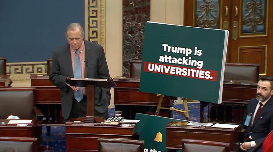 WATCH LIVE: Dem senator launches marathon overnight floor speech to protest Trump