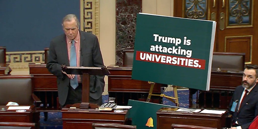 Democratic Senator Delivers 15-Hour Senate Speech Protesting Trump Policies Amid Government Shutdown