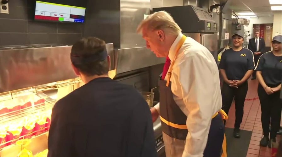 Donald Trump works as fry cook at Pennsylvania McDonald's