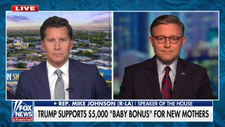 Speaker Johnson touts the Republican Party as ‘pro-family’ amid Trump’s push for ‘baby bonus’