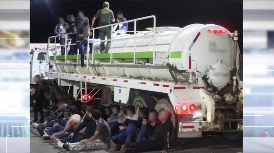 Migrants caught being smuggled inside oil tanker at southern border