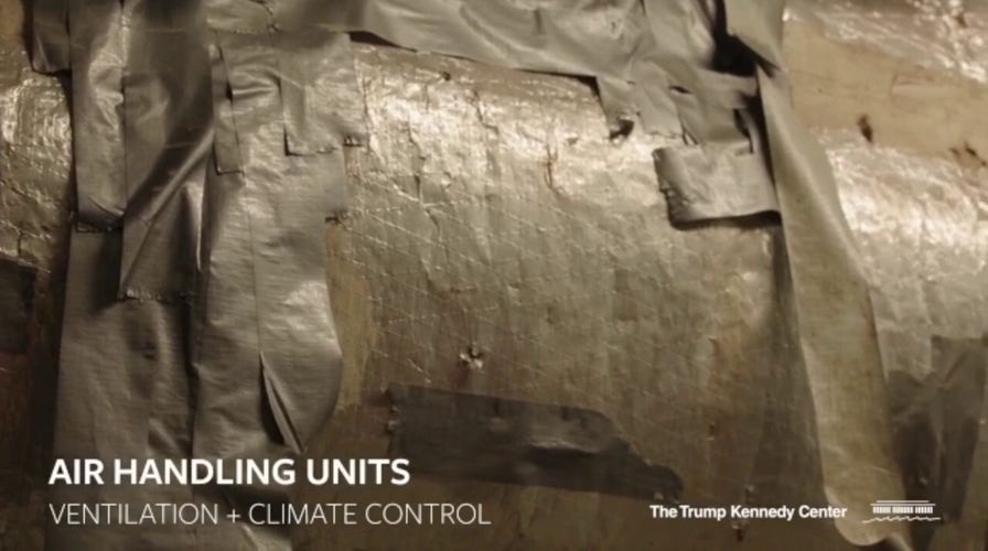 Pre-renovation video from the Trump Kennedy Center shows leaks, corrosion, crumbling concrete