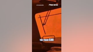 TERROR as flames surround Canadian train