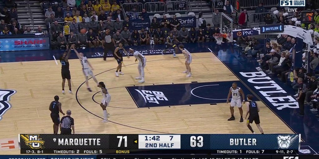 Marquette's David Joplin sinks step-back game-sealing 3-pointer against Butler