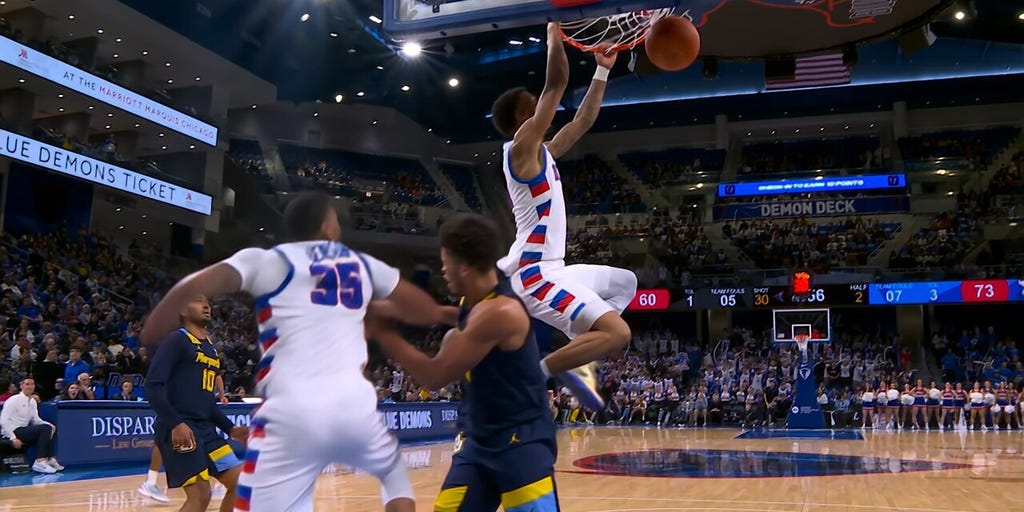 CJ Gunn HAMMERS putback dunk to seal win for DePaul vs. Marquette