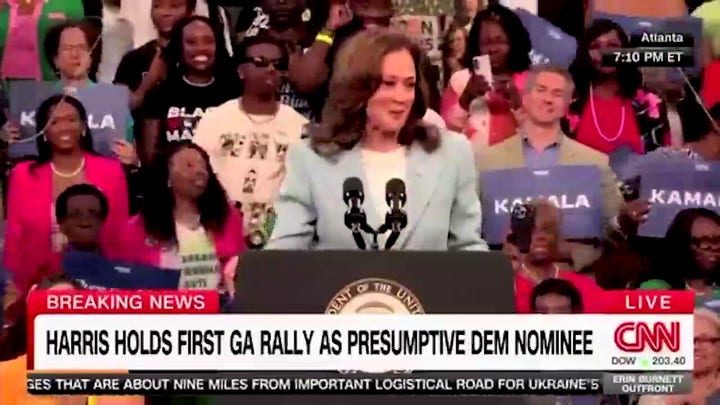 Critics accuse Harris of using 'fake' accent during Atlanta rally