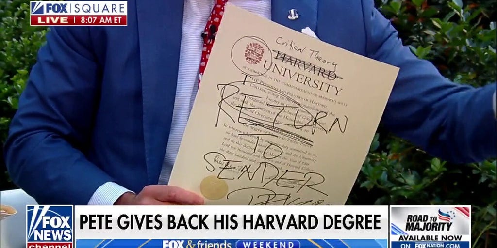 Pete Hegseth Gives Back Harvard Degree
