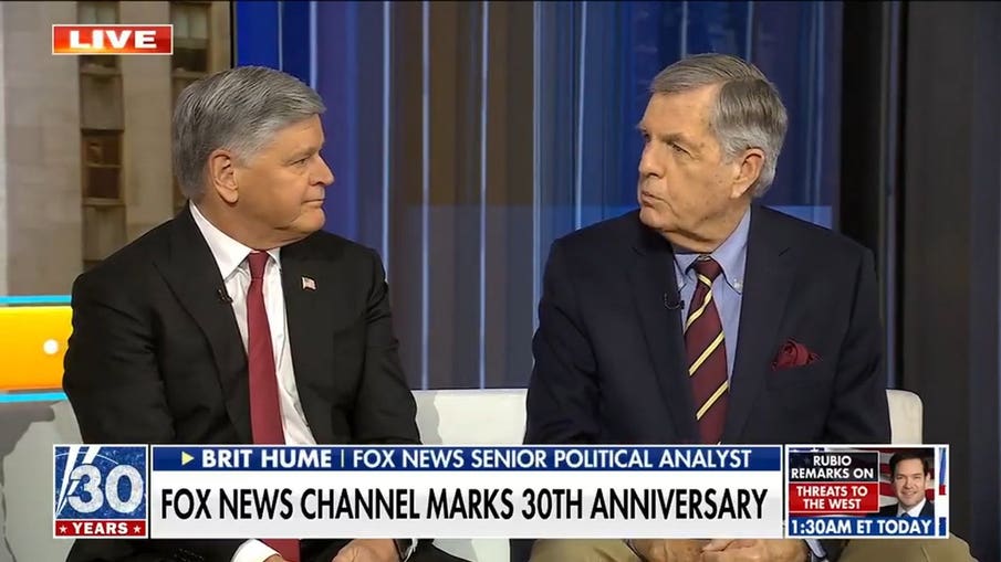 Sean Hannity and Brit Hume look back on 30 years at Fox News