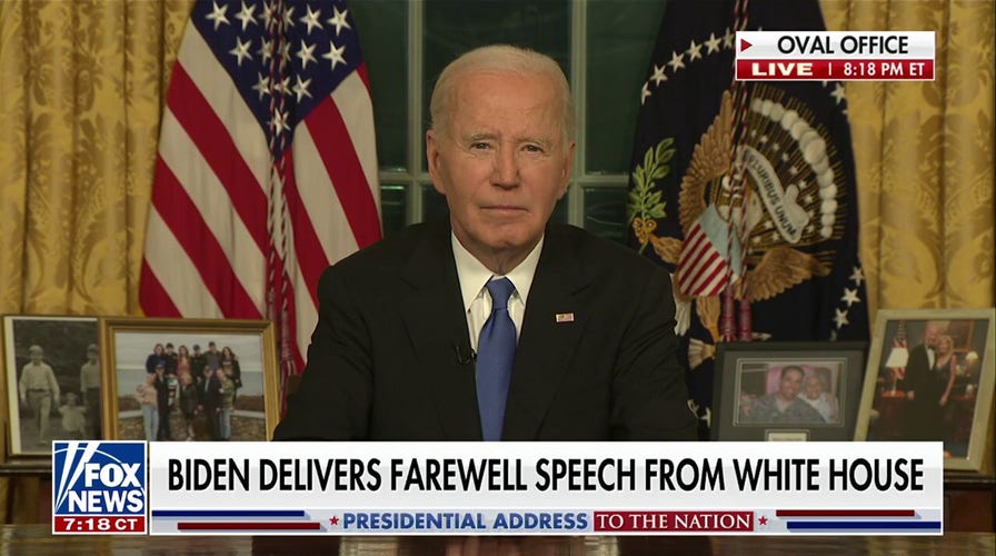 Biden thanks the American people for the 'great honor' to serve as president during farewell address