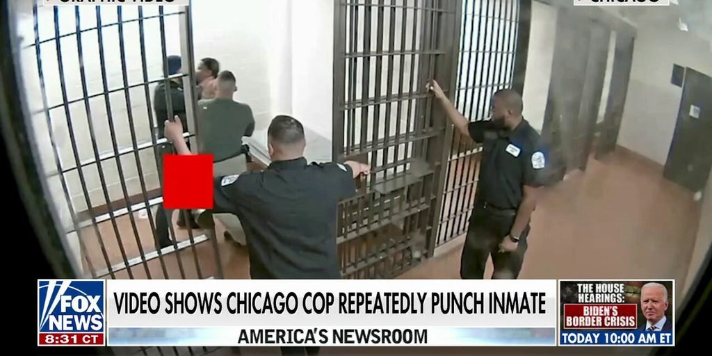 Footage Shows Chicago Police Officer Punching Inmate | Fox News Video