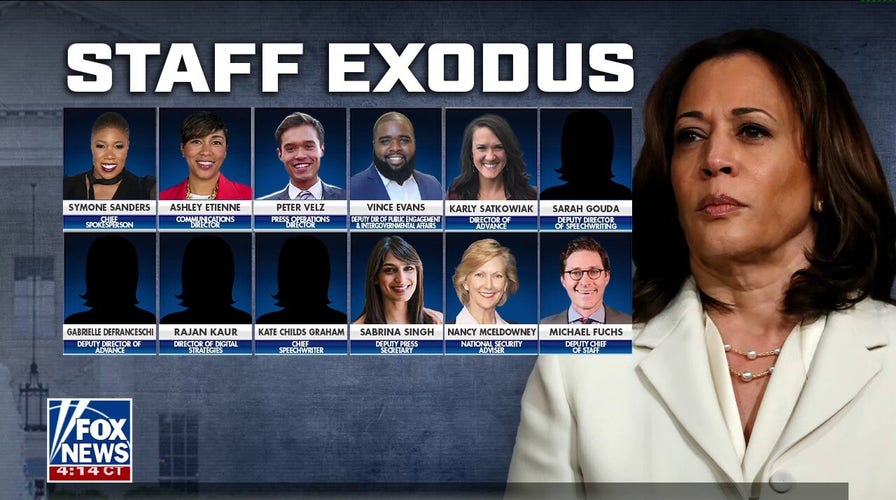 Judge Jeanine calls Kamala's dwindling team a 'disaster'