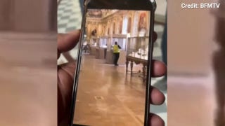 Video purportedly shows man breaking open case inside the Louvre's Apollo Gallery during daylight heist - Fox News