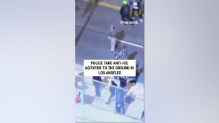Police take anti-ICE agitator TO THE GROUND in Los Angeles
