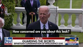 President Biden appears to downplay national security leak