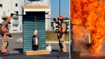 Frozen deep-fried turkey explosion demonstration drives home holiday warning - Fox News